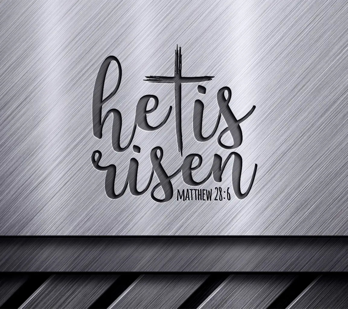 He Is Risen SVG -  Christian Cross Logo SVG