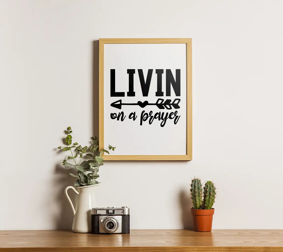  Livin On A Prayer Arrow SVG - Christian Design SVG