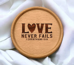 Christian Love Never Fails SVG -  Heart Logo SVG