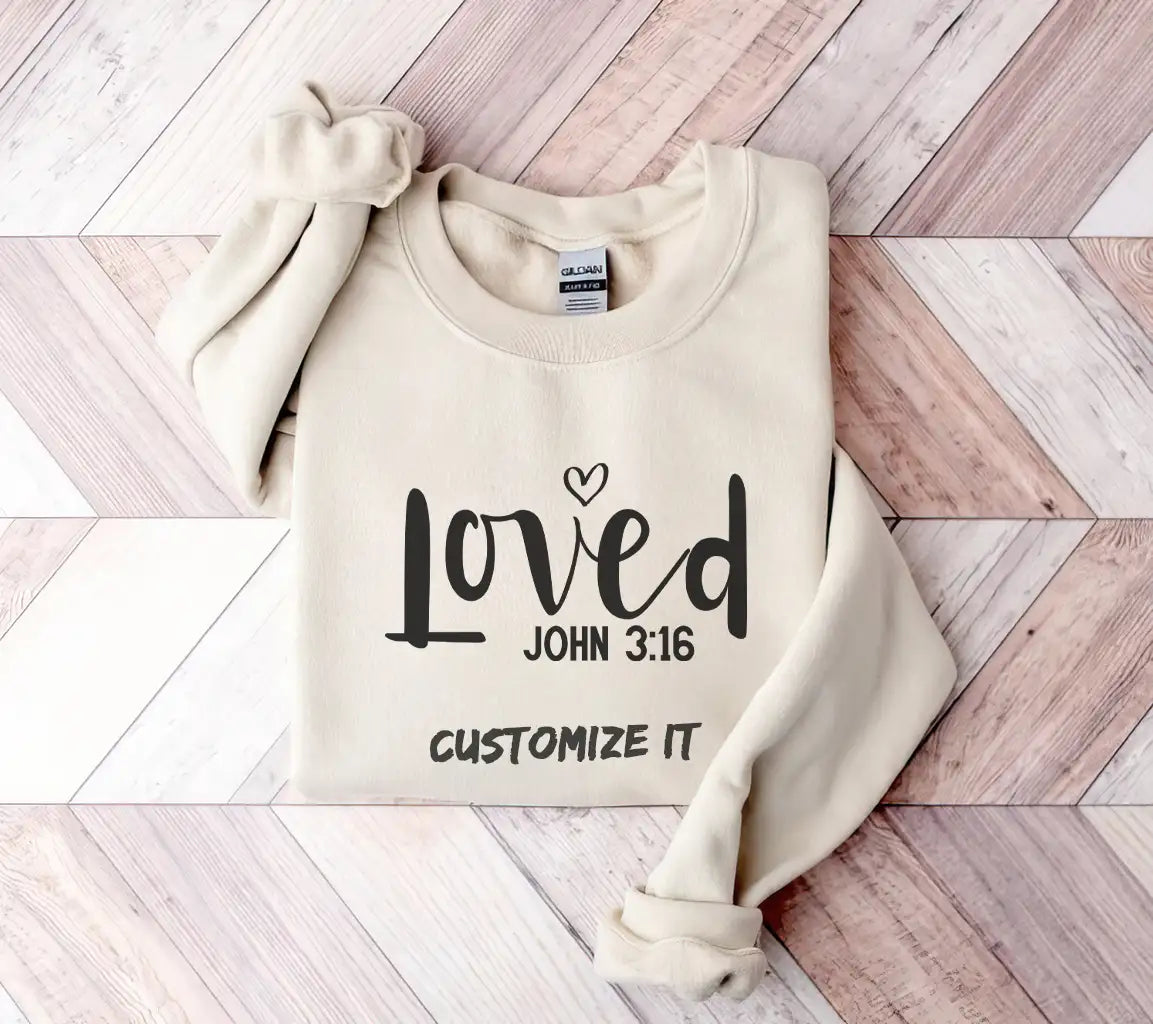 White Heart Loved Christian SVG Design SVG