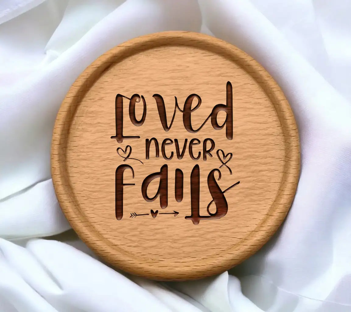 Loved Never Fails SVG - Christian Heart & Arrow Design SVG