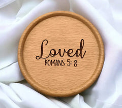 Loved Bible Verse SVG - Christian Design, Romans 58 SVG