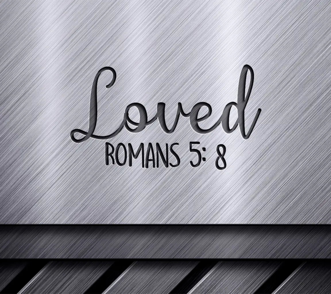 White Heart Loved Christian SVG Design SVG