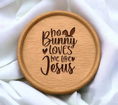 No Bunny Loves Me Like Jesus - Christian SVG Design SVG