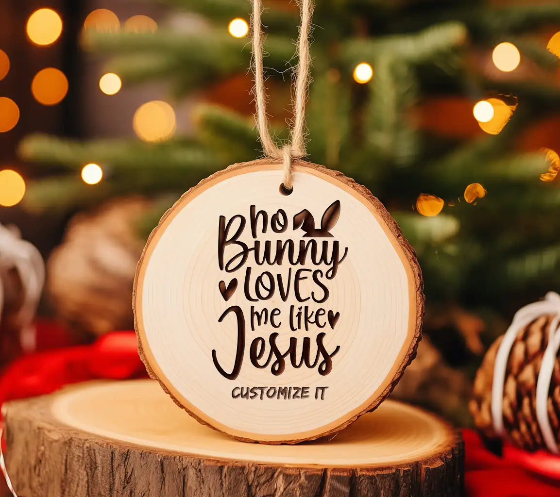 No Bunny Loves Me Like Jesus - Christian SVG Design SVG