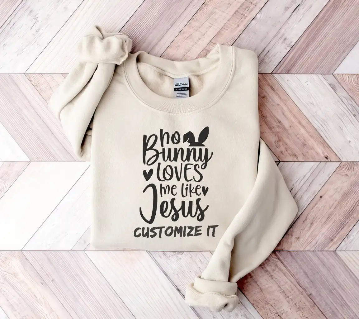 No Bunny Loves Me Like Jesus - Christian SVG Design SVG