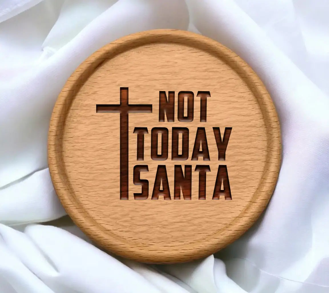 Not Today Santa SVG -  Cross Logo SVG