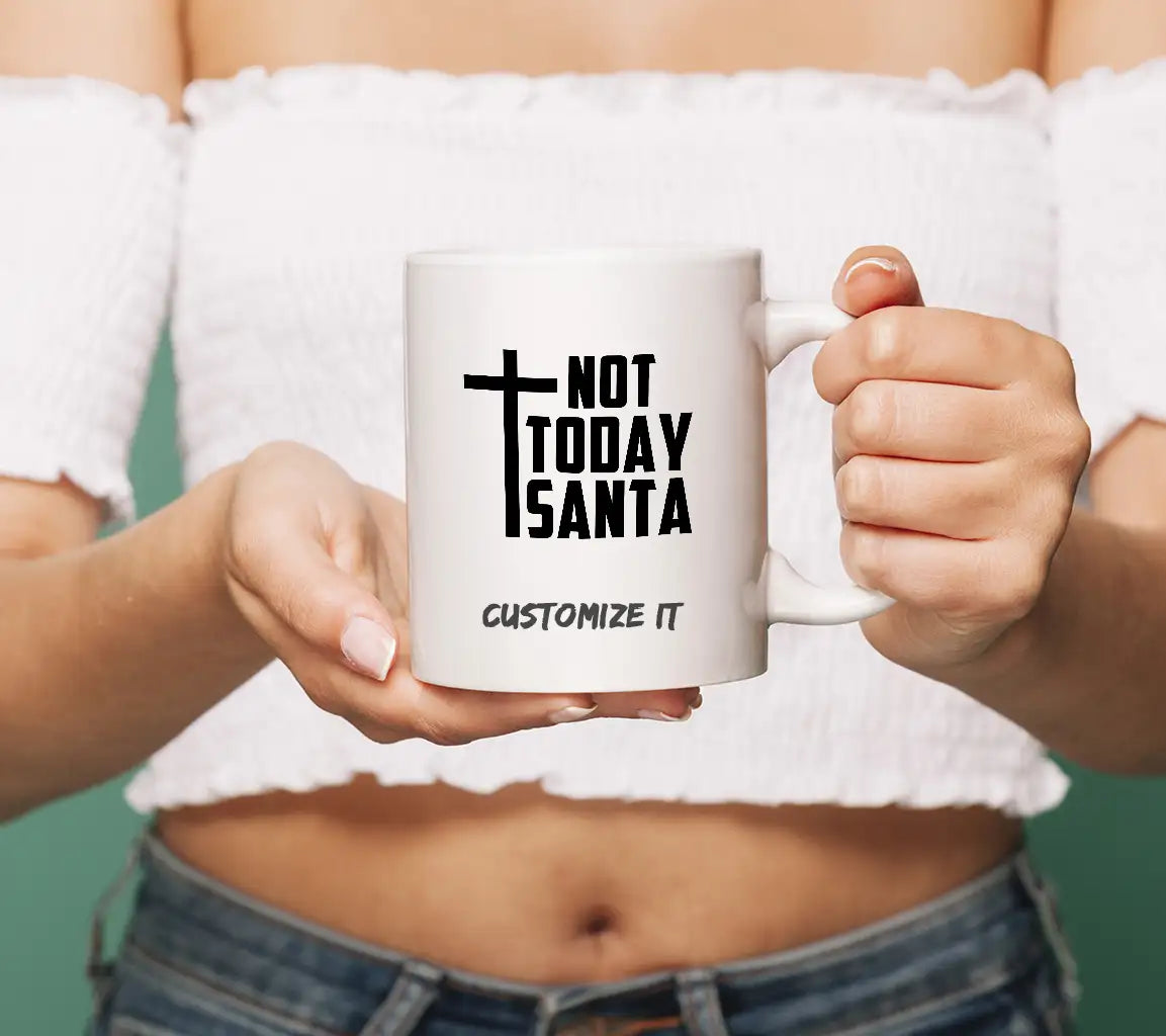 Not Today Santa SVG -  Cross Logo SVG