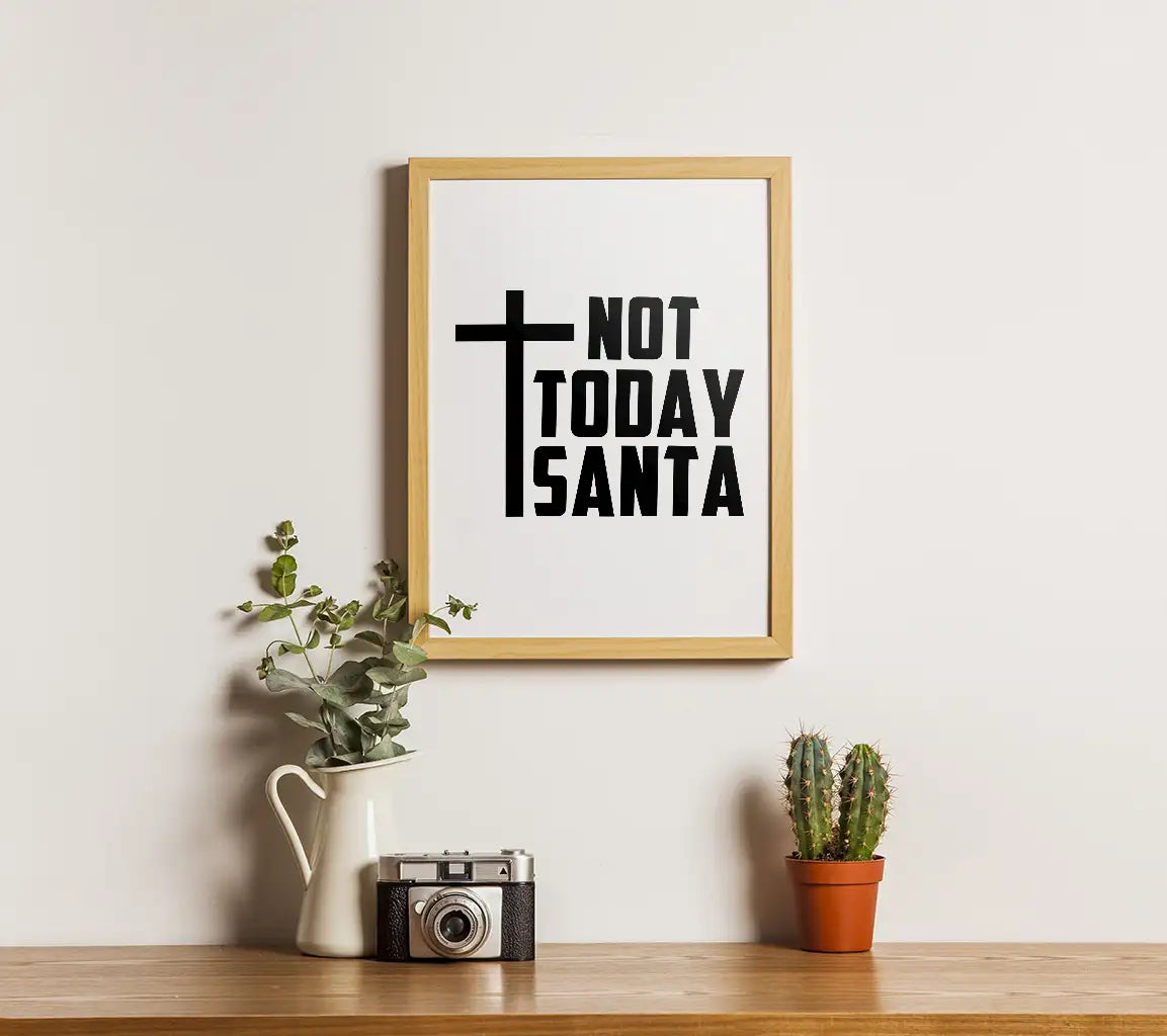 Not Today Santa SVG -  Cross Logo SVG