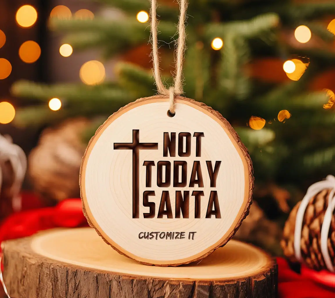 Not Today Santa SVG -  Cross Logo SVG