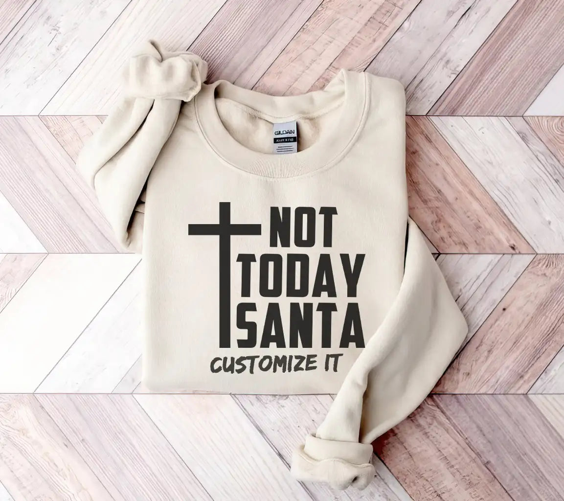 Not Today Santa SVG -  Cross Logo SVG