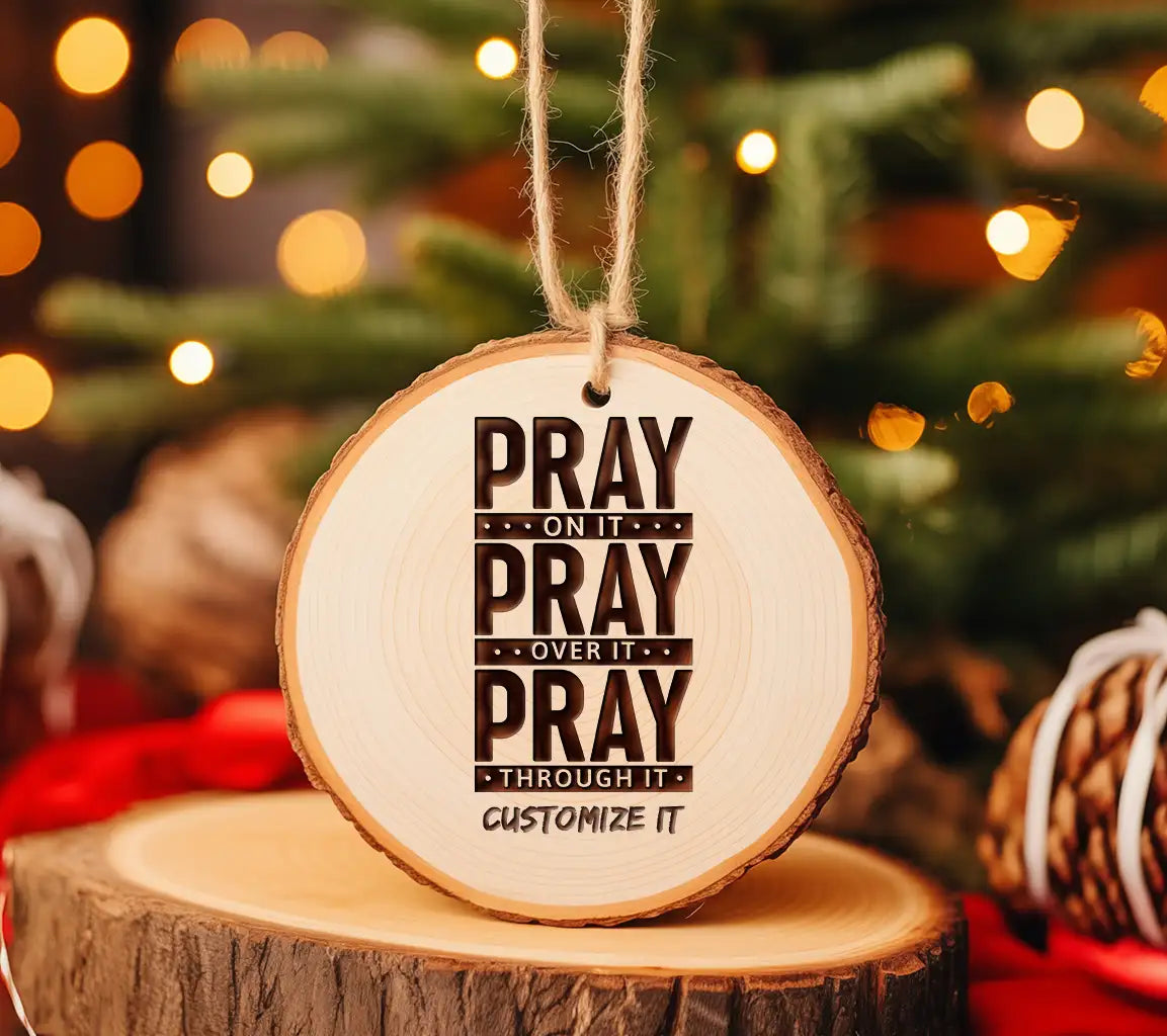 Pray On It, Over It, Through It - Christian SVG Design SVG