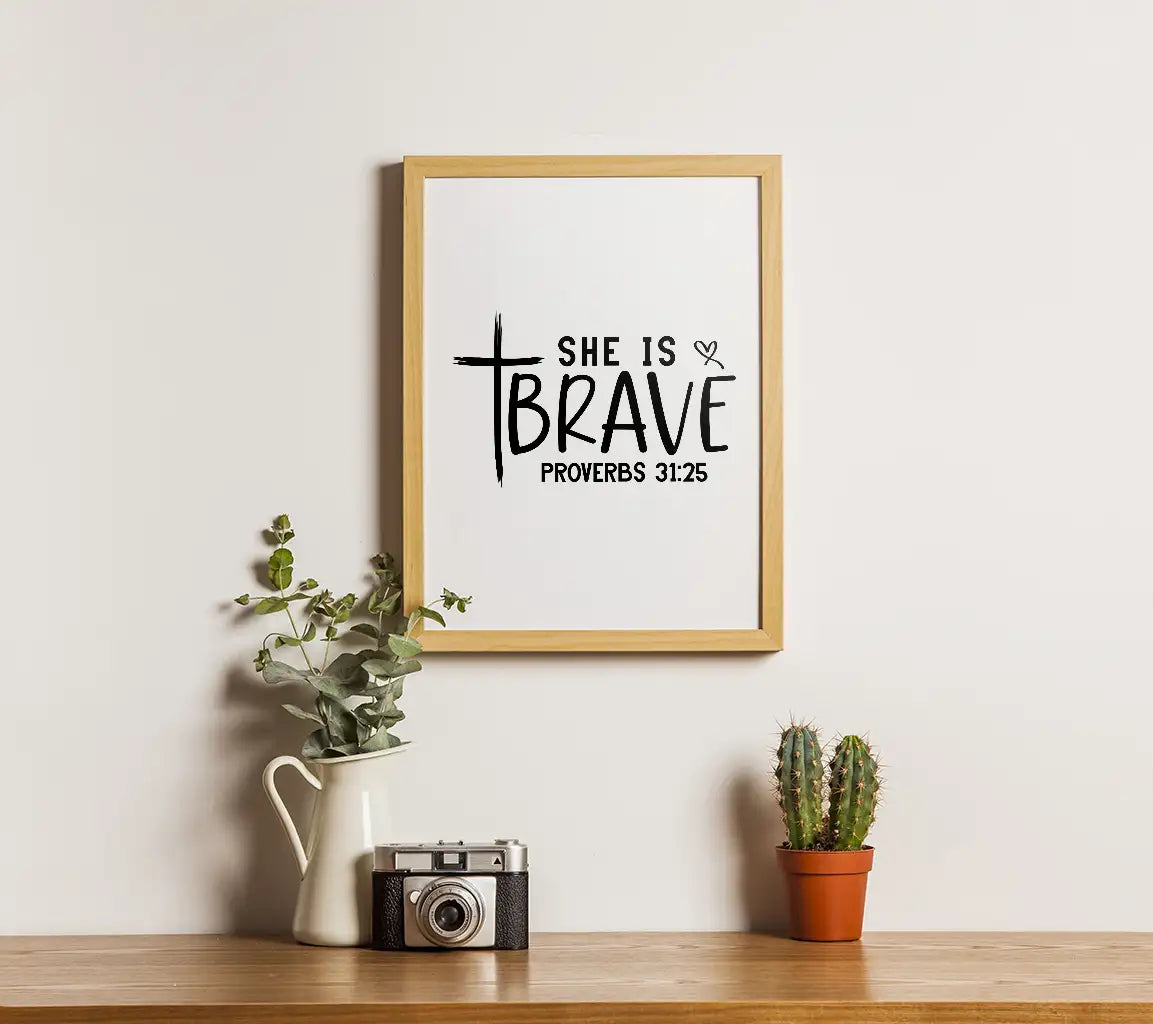 She Is Brave -  Cross Logo SVG SVG