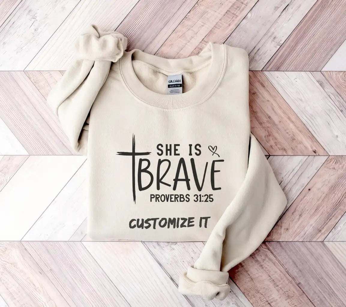 She Is Brave -  Cross Logo SVG SVG