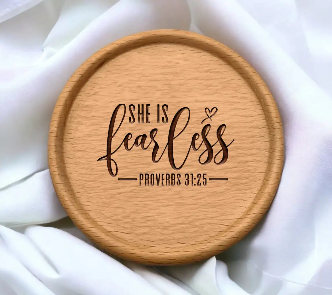 She Is Fearless SVG - Christian Design with Heart SVG