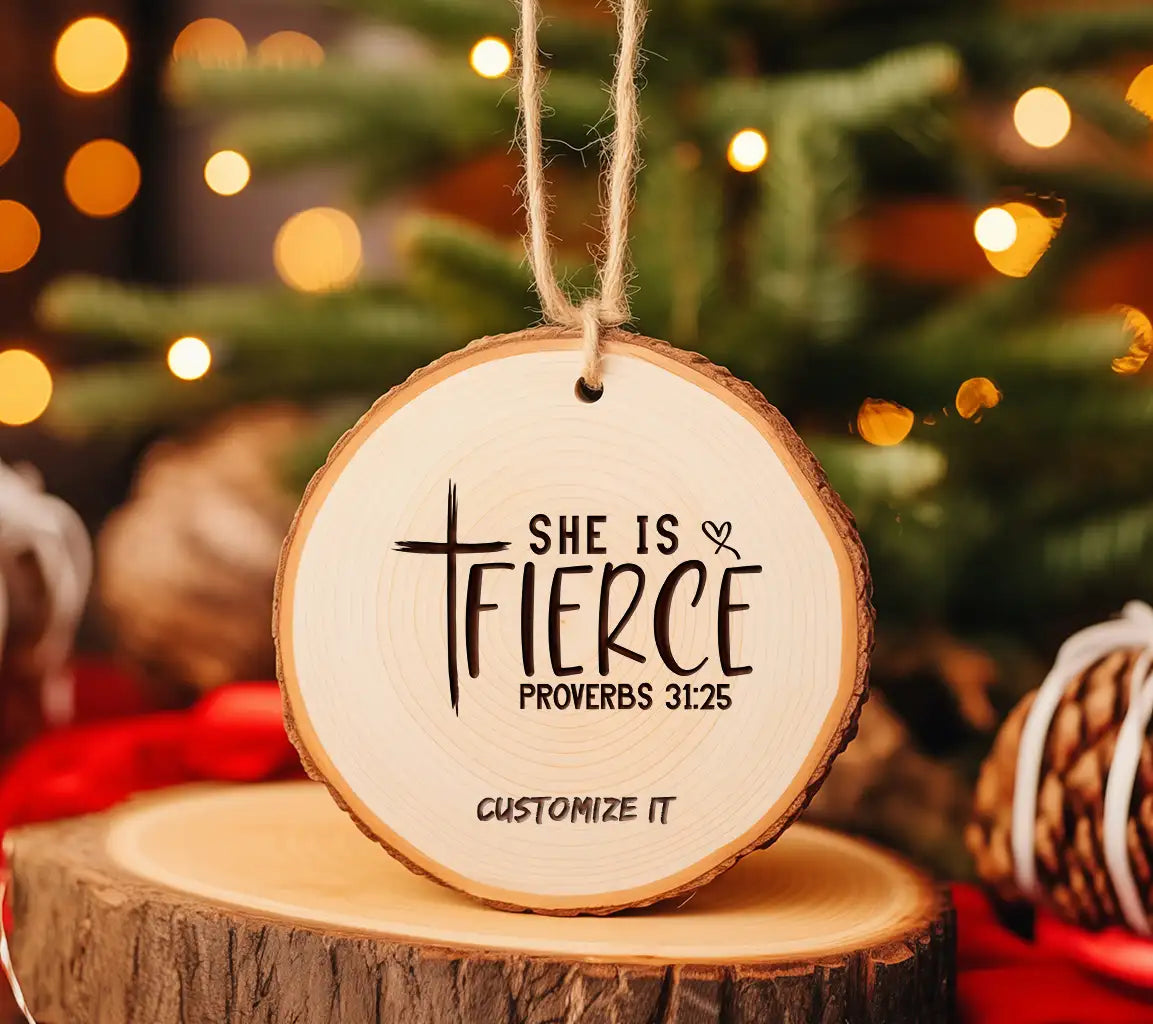  Christian She Is Fierce Cross Logo SVG SVG