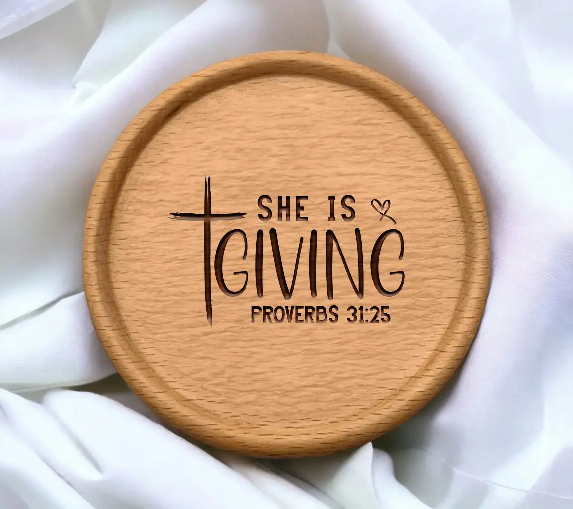 Christian She Is Giving Cross Logo SVG SVG