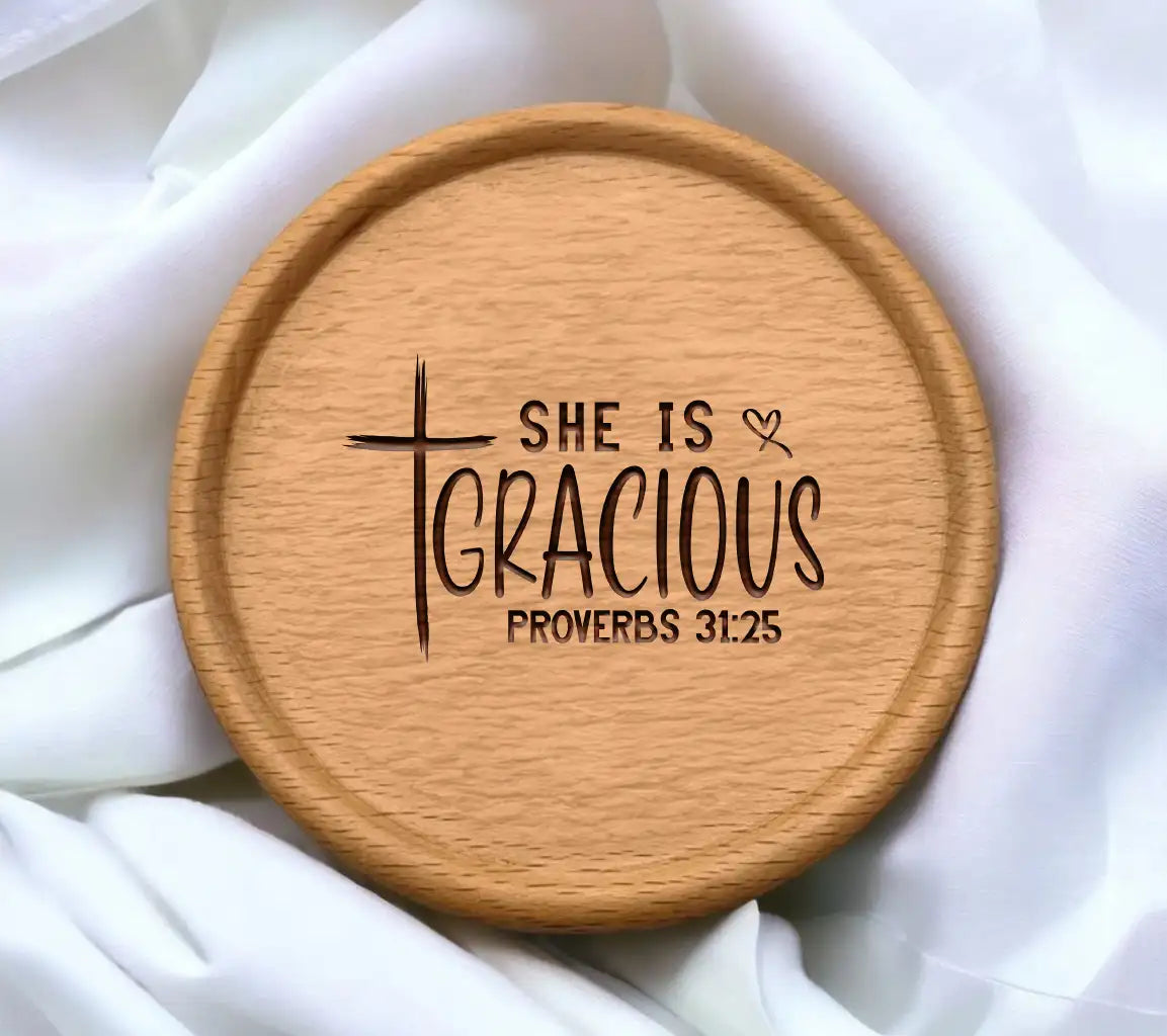 She Is Gracious -  Cross Logo SVG SVG