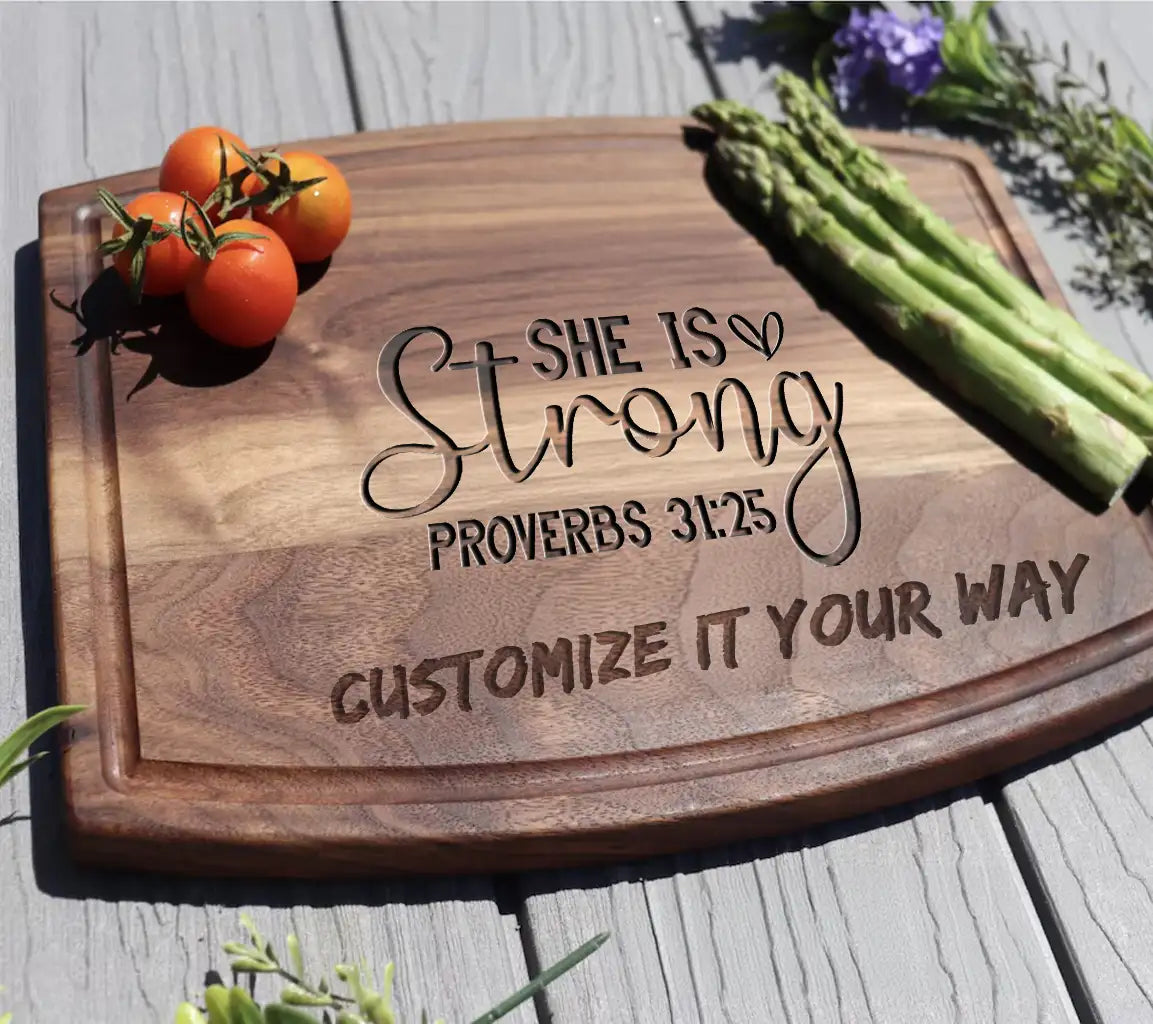 She Is Strong SVG - Christian Bible Verse Design SVG