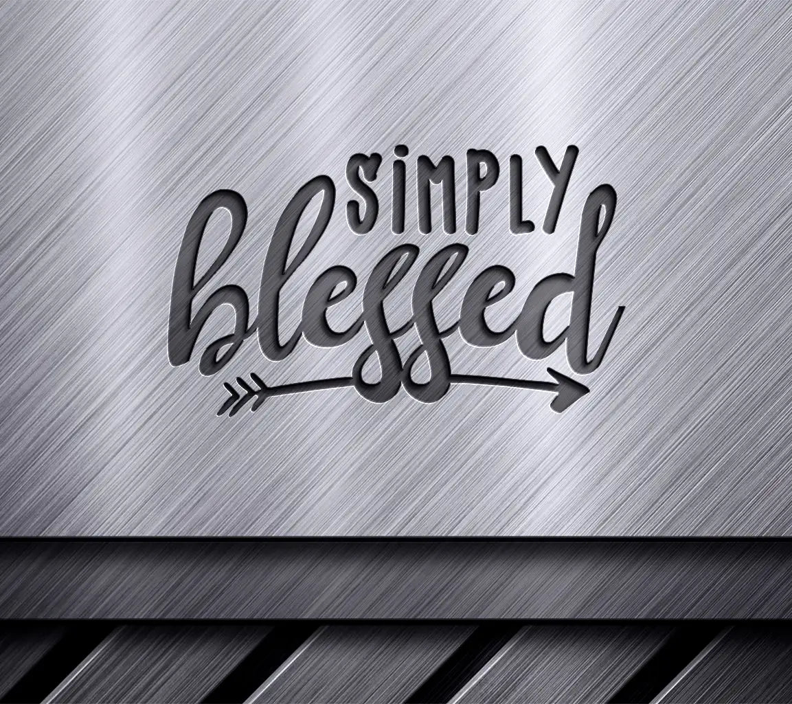 Simply Blessed Arrow Logo -  Christian SVG SVG