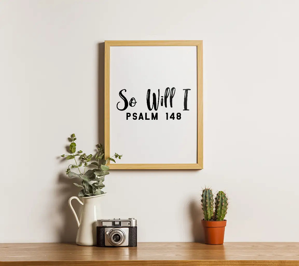  So Will I Psalm 148 SVG Logo SVG