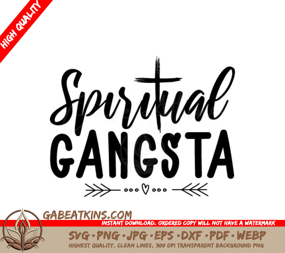 Spiritual Gangsta  Logo SVG - Christian Design SVG