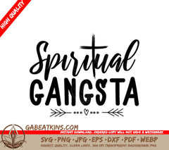 Spiritual Gangsta  Logo SVG - Christian Design SVG