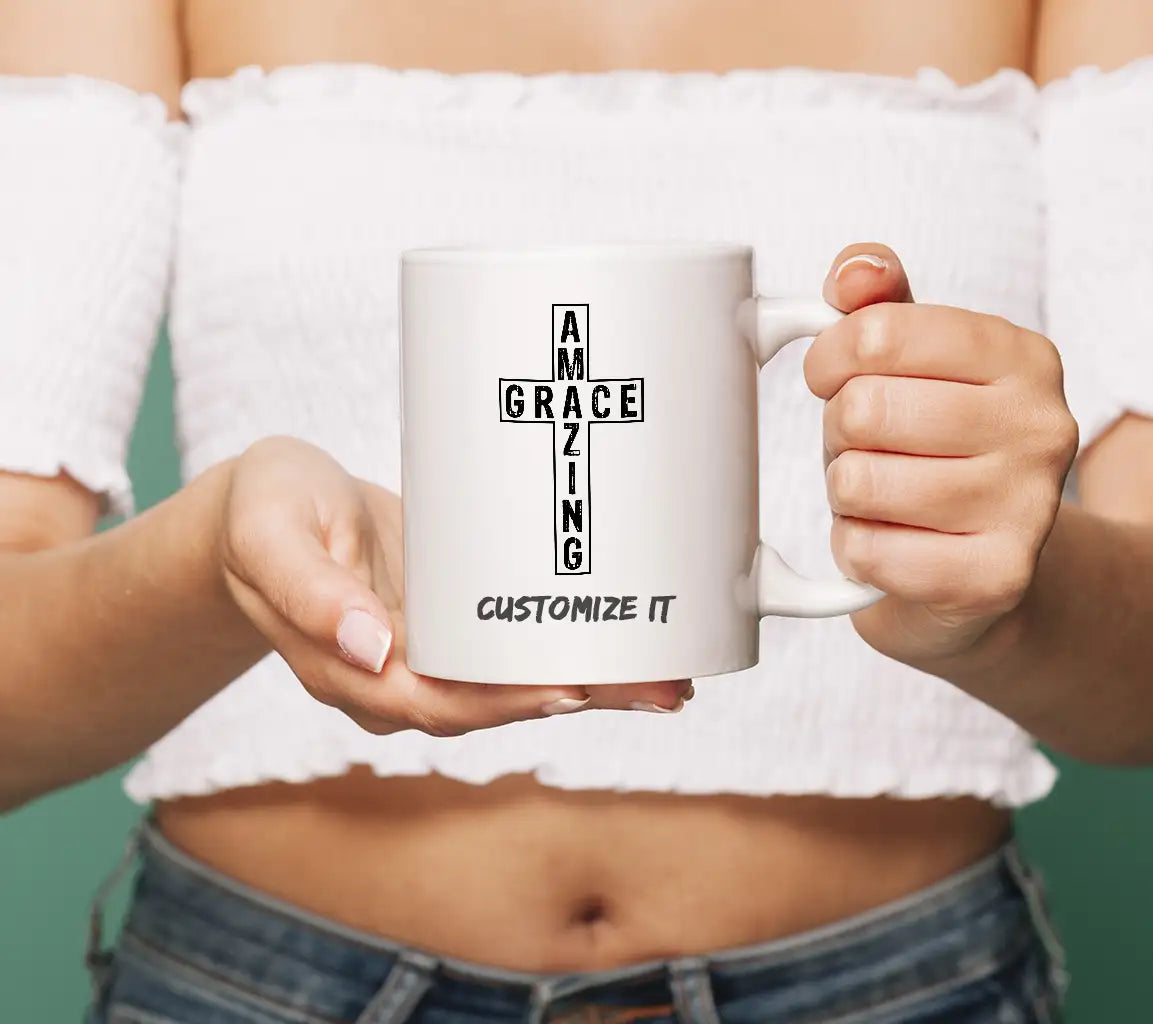 Amazing Grace Cross SVG - Christian T-Shirt Design SVG