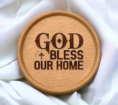 God Bless Our Home SVG -  Christian Logo Design SVG