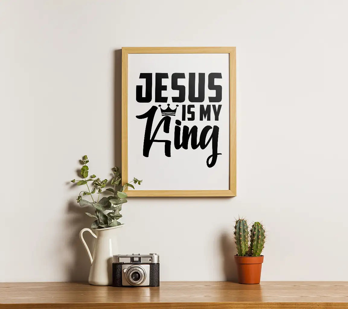 Jesus Is My King SVG - Christian T-Shirt Design SVG