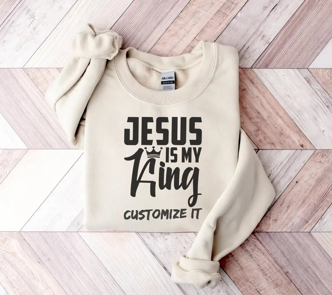 Jesus Is My King SVG - Christian T-Shirt Design SVG