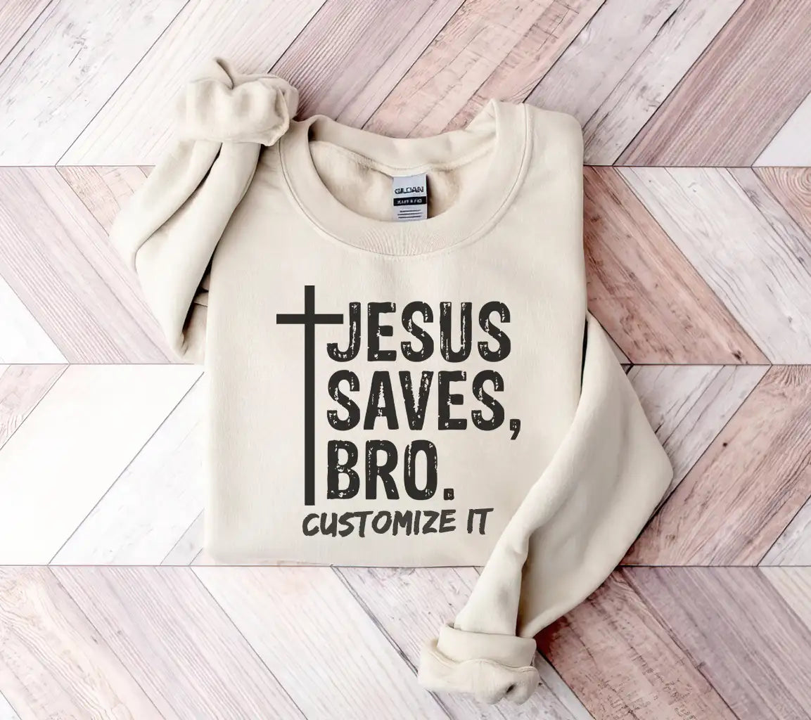 Jesus Saves Bro SVG - Christian T-Shirt Design SVG