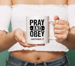 Pray & Obey SVG -  Christian T-Shirt Design SVG