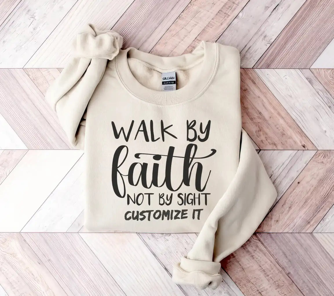 Walk By Faith SVG -  Christian Logo Design SVG