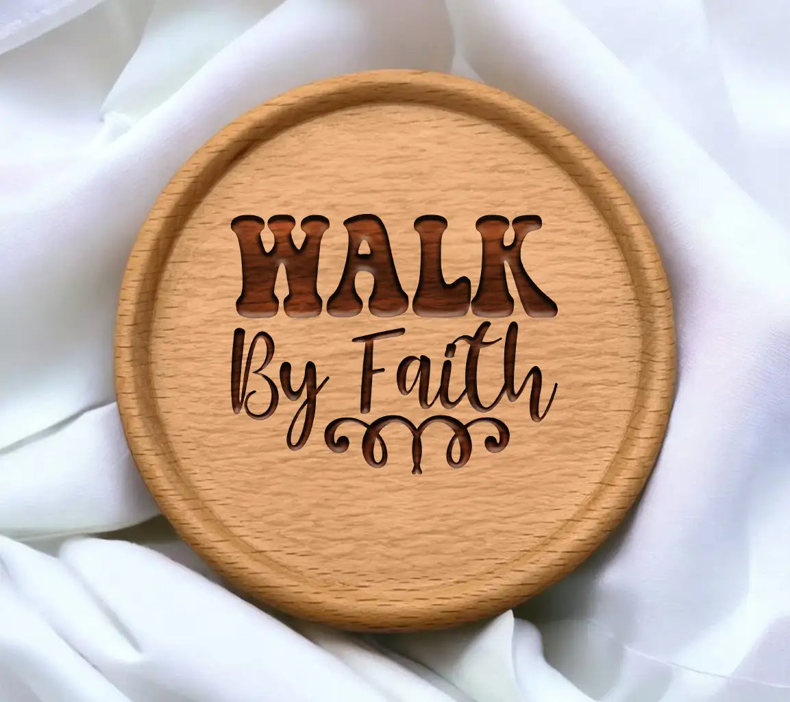 Walk By Faith SVG -  Christian Logo Design SVG