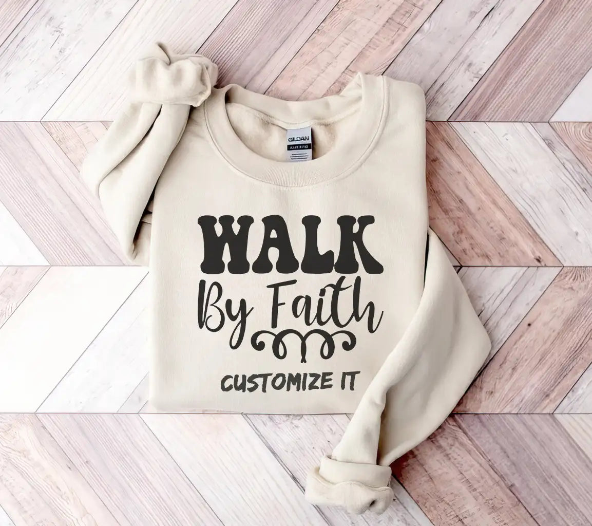 Walk By Faith SVG -  Christian Logo Design SVG