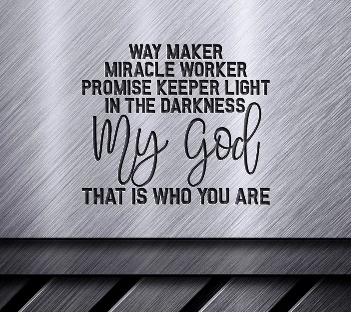 Christian Way Maker Miracle Worker Promise Keeper SVG Design SVG