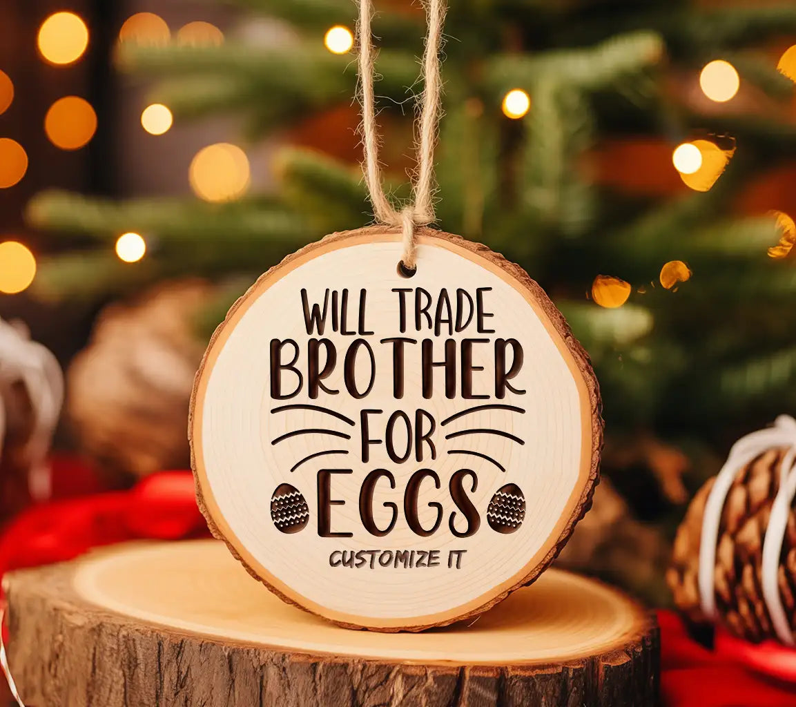 Funny Christian SVG - Will Trade Brother For Eggs  Sign SVG