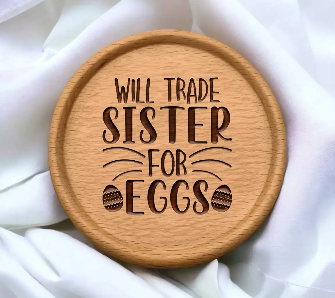 Funny Christian Will Trade Sister For Eggs SVG Design SVG