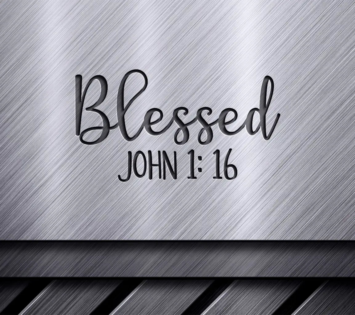 Blessed Bible Verse SVG -  Christian Design SVG