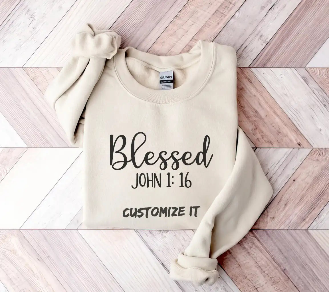 Blessed Bible Verse SVG -  Christian Design SVG