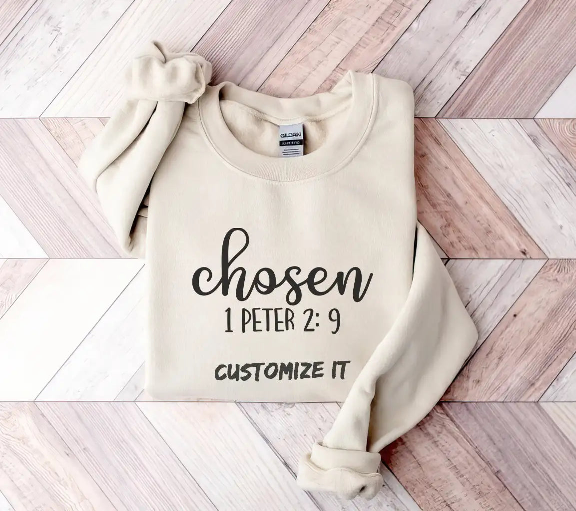 Cursive The Word Chosen SVG - Christian Design SVG