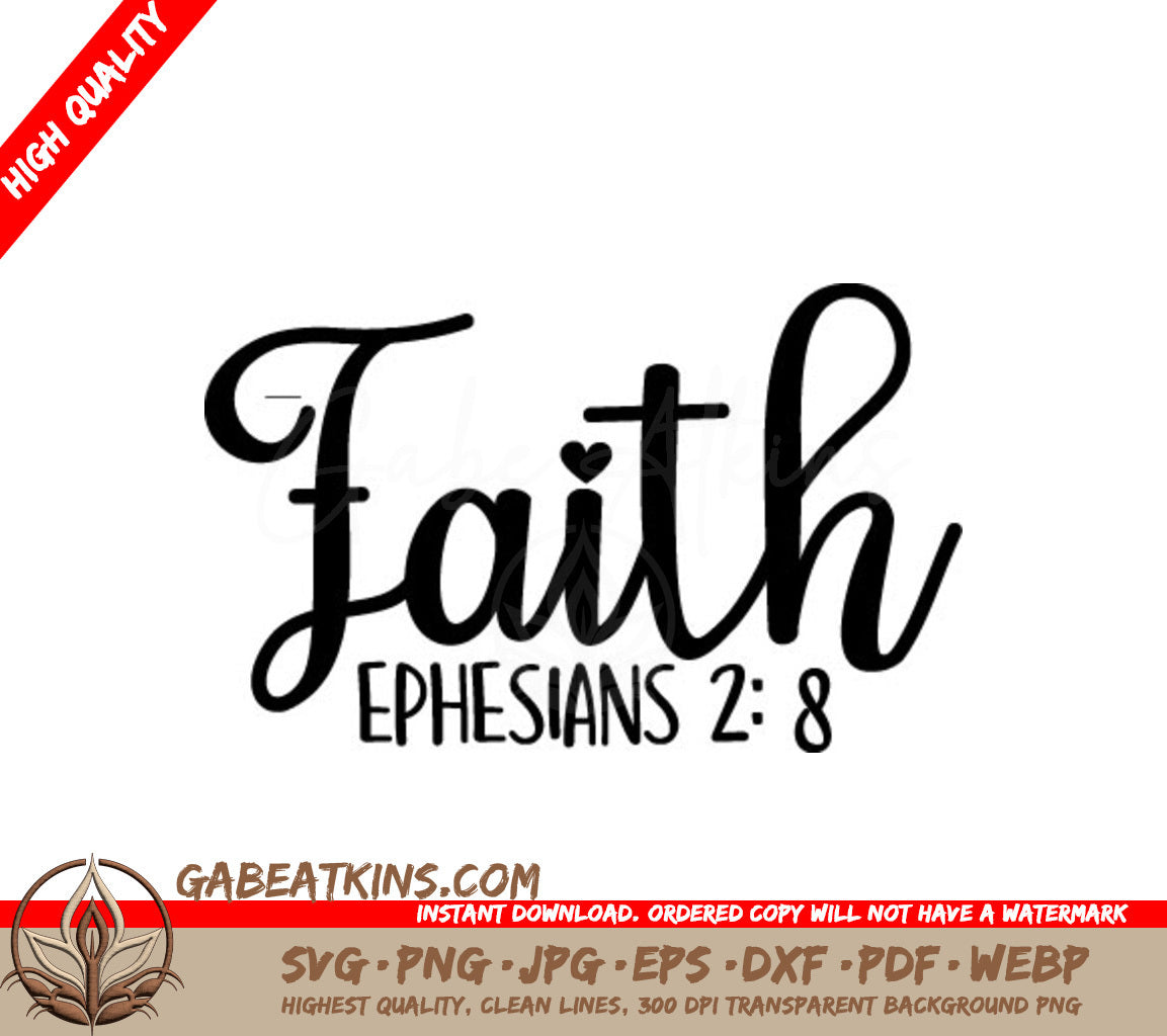 Christian Faith Cross SVG - Ephesians 28 SVG