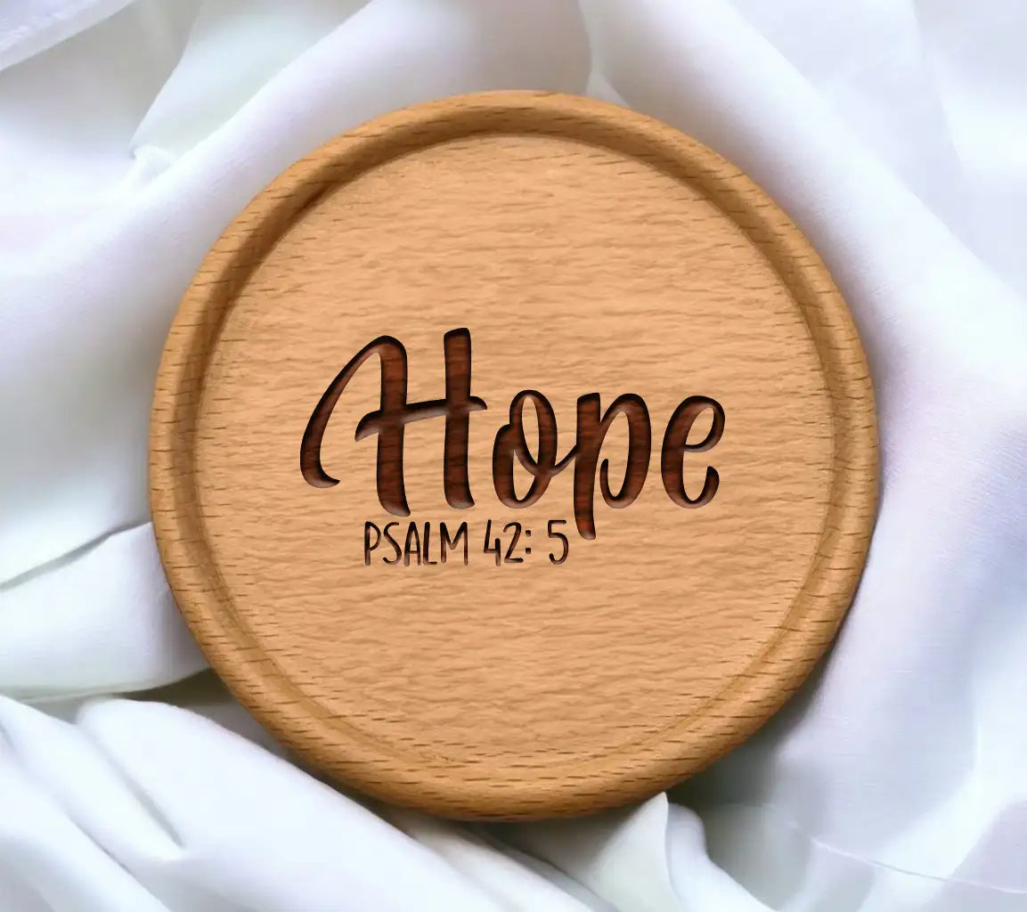 Hope Bible Verse SVG - Psalm 425 Christian Design SVG