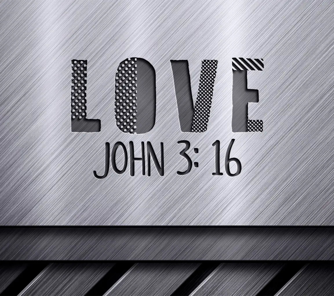  Polka Dot Love SVG - Christian Design (John 316) SVG