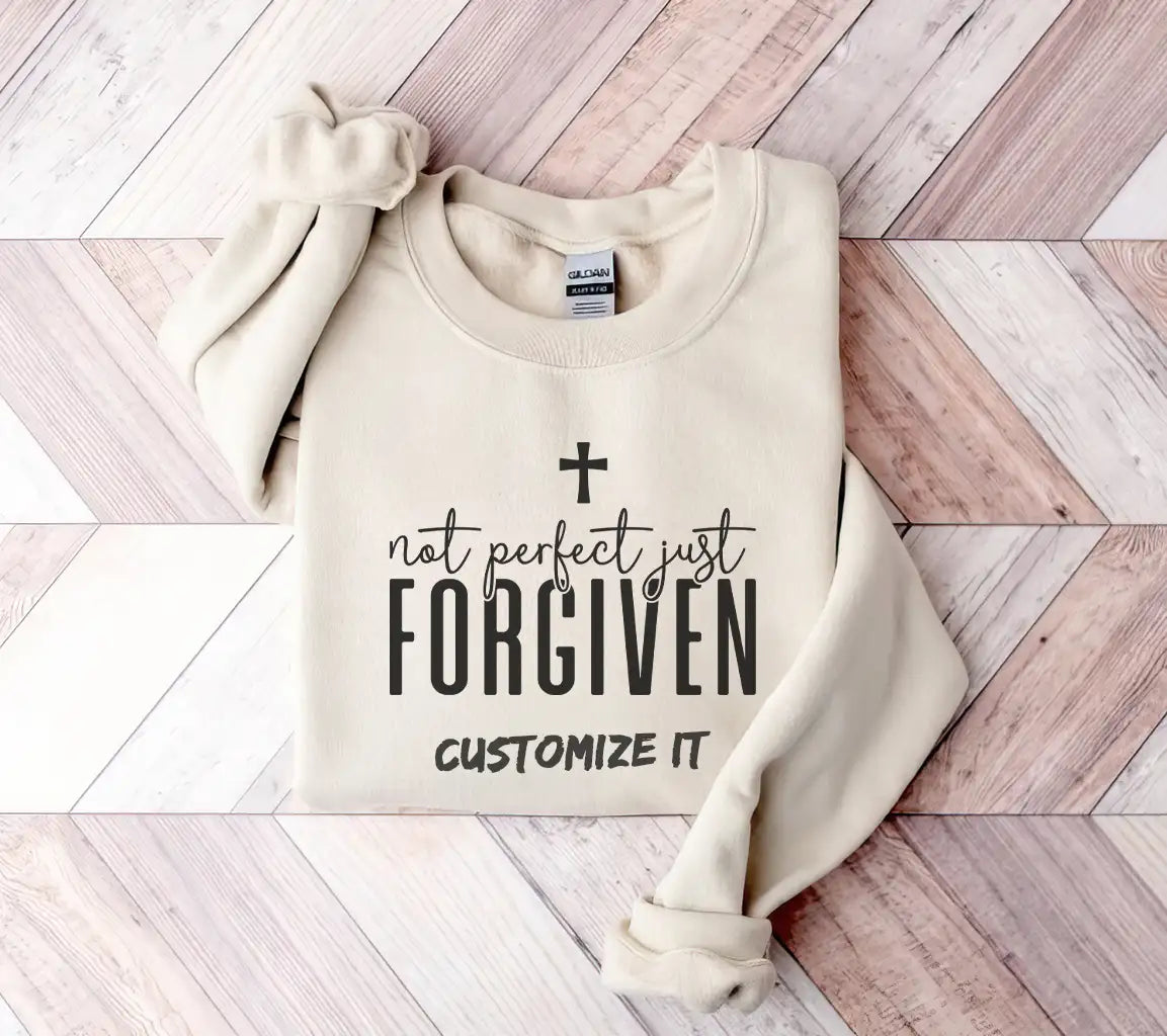 Not Perfect, Just Forgiven  Cross SVG - Christian Design SVG