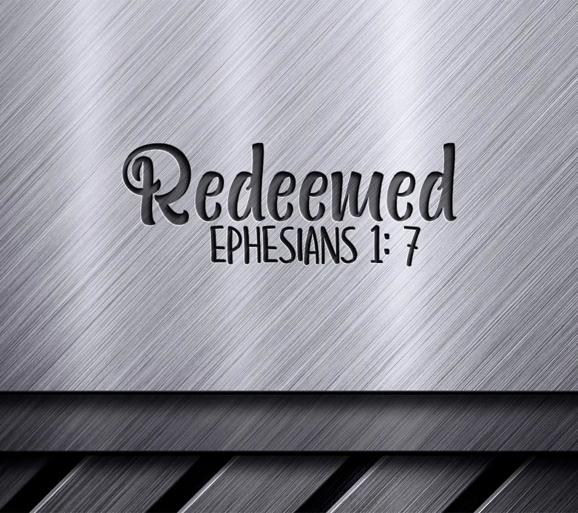  Bible Verse Logo SVG - Christian Redeemed Design SVG