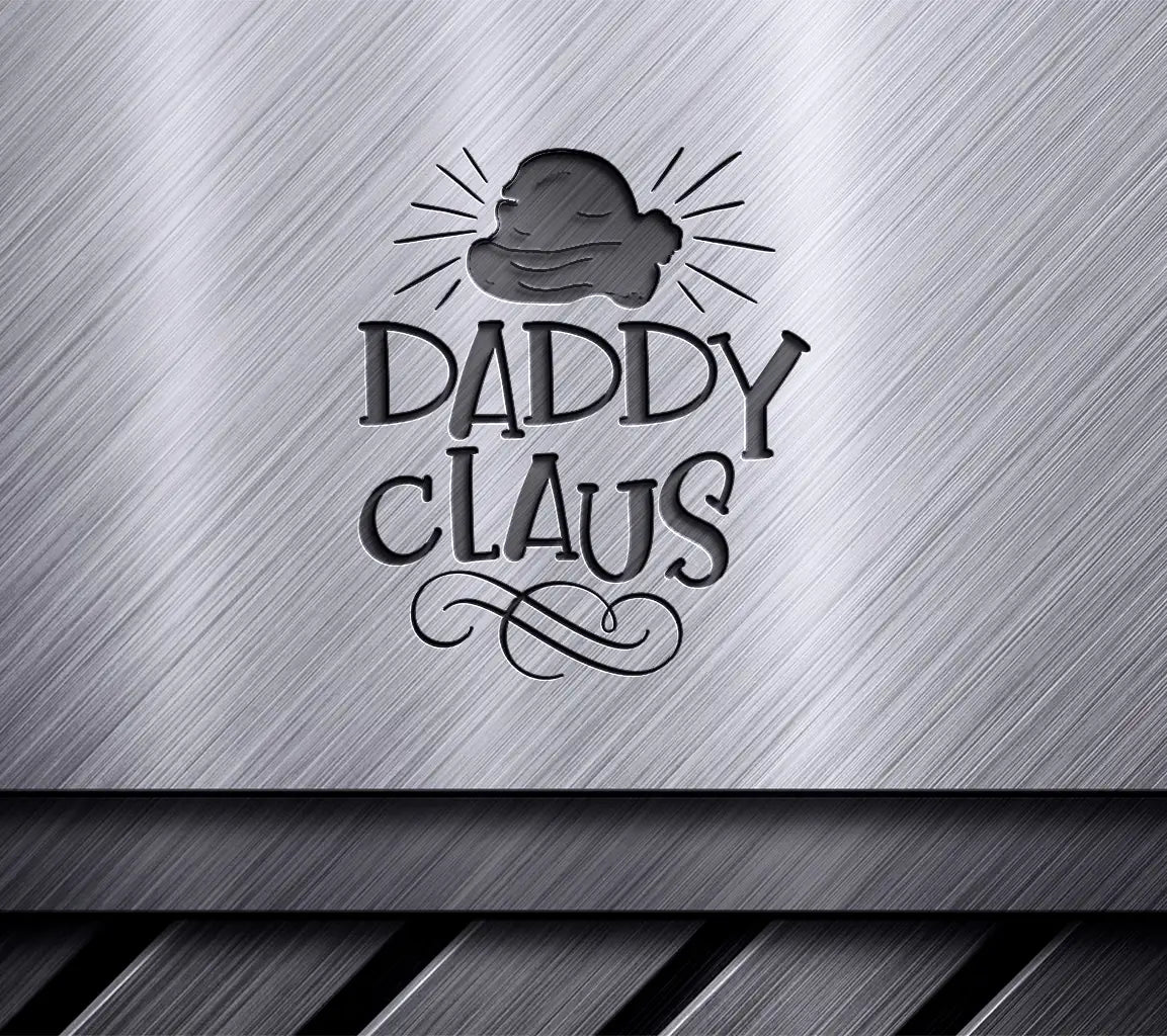 Daddy Claus SVG Logo - Santa Hat Design for Christmas SVG