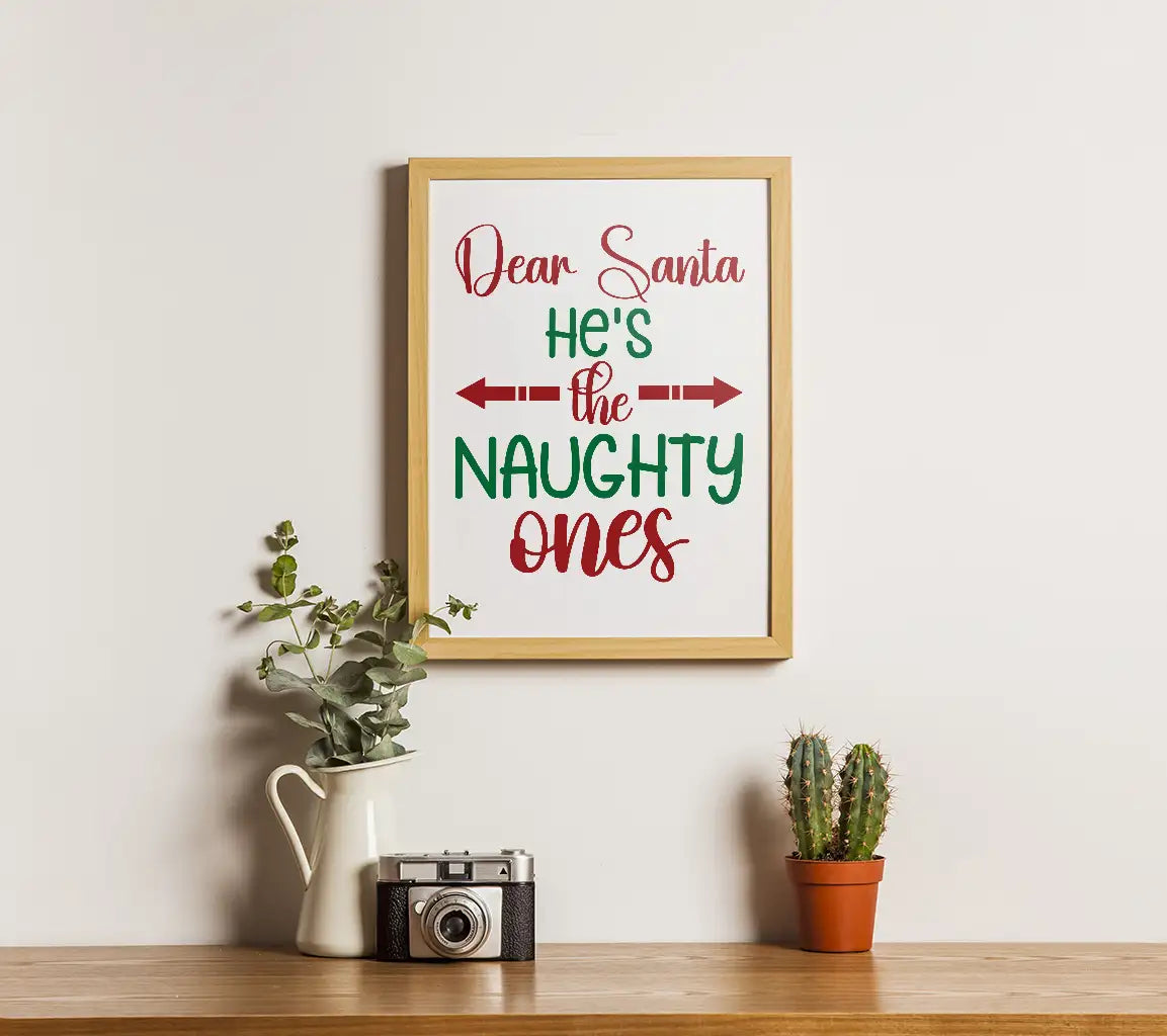 Dear Santa Hes The Naughty Ones Christmas SVG SVG