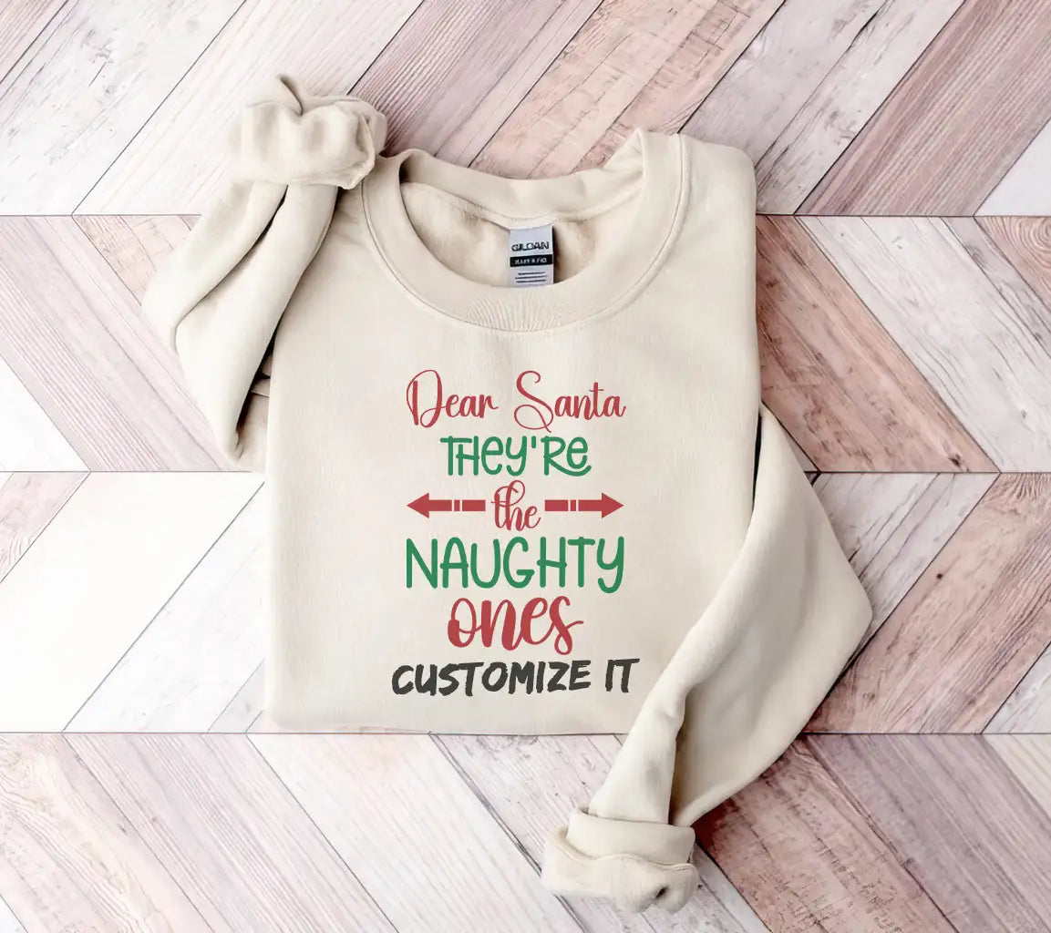 Dear Santa Theyre The Naughty Ones - Christmas SVG Cut File SVG